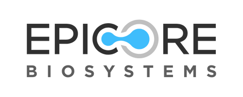 Epicore logo with blue droplet
